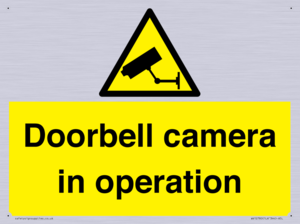Doorbell camera in operation